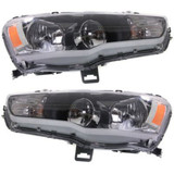 For Mitsubishi Lancer Headlight Assembly 2009-2017 | Halogen | CAPA (CLX-M0-USA-REPM100150Q-CL360A70-PARENT1)