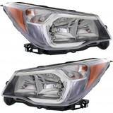 For Subaru Forester Headlight Assembly 2014 2015 2016 Gray Interior | Halogen | 2.0L Eng (CLX-M0-USA-REPS100190-CL360A70-PARENT1)