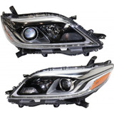 For Toyota Sienna Headlight 2015 16 17 18 2019 Halogen | XLE / Limited Model | w/ LED Daytime Running Light | CAPA (CLX-M0-USA-REPTY100134Q-CL360A70-PARENT1)