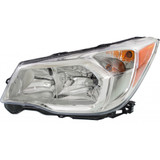 For Subaru Forester Headlight Assembly 2014 2015 2016 Chrome Bezel | Halogen | 2.5L Engine | CAPA (CLX-M0-USA-REPS100318Q-CL360A70-PARENT1)
