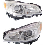 For Subaru Legacy / Outback Headlight Assembly 2015 2016 2017 2018 Halogen | Chrome Interior | CAPA (CLX-M0-USA-REPS100326Q-CL360A70-PARENT1)