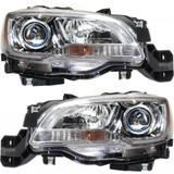 For Subaru Legacy / Outback Headlight Assembly 2015 2016 2017 2018 Halogen | Chrome Interior (CLX-M0-USA-REPS100326-CL360A70-PARENT1)
