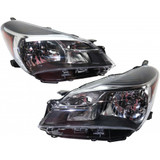 For Toyota Yaris Headlight 2015 2016 2017 Multi-Reflector Type | CE / L / LE Model | CAPA (CLX-M0-USA-REPTY100120Q-CL360A70-PARENT1)