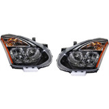 For Nissan Rogue Select Headlight Assembly 2014 2015 Halogen | Black Interior | CAPA (CLX-M0-USA-REPN100330Q-CL360A70-PARENT1)