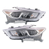 For Nissan Maxima Headlight Assembly 2016 2017 2018 Halogen s/SL/SV Model CAPA (CLX-M0-USA-REPN100344Q-CL360A70-PARENT1)