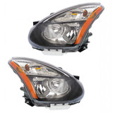 For Nissan Rogue Select Headlight Assembly 2014 2015 Halogen | Black Interior (CLX-M0-USA-REPN100330-CL360A70-PARENT1)