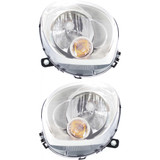 For Mini Cooper Countryman Headlight Assembly 2011 12 13 14 15 2016 | Halogen | w/ White Turn Signal Light | CAPA (CLX-M0-USA-REPM100388Q-CL360A70-PARENT1)