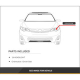 For Mercedes-Benz C63 AMG Headlight Assembly 2012 2013 2014 Halogen | Chrome Interior | w/o Corner Light | Sedan (CLX-M0-USA-REPM100386-CL360A71-PARENT1)