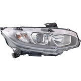 For Honda Civic Headlight Assembly 2016 17 18 2019 | Halogen | Coupe/Hatchback/Sedan (CLX-M0-USA-REPH100394-CL360A70-PARENT1)