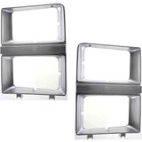 For Chevy C10 / C20 / C30 Headlight Door 1981 1982 | w/ Dual Headlamps | Chrome (CLX-M0-USA-6736-CL360A71-PARENT1)