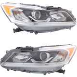 For Honda Accord Headlight Assembly 2016 2017 | Halogen | LX Model (CLX-M0-USA-REPHD100102-CL360A70-PARENT1)