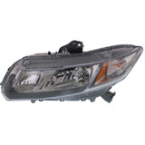 For Honda Civic Headlight Assembly 2013 2014 2015 | Halogen | Coupe/Sedan | CAPA (CLX-M0-USA-REPH100324Q-CL360A70-PARENT1)