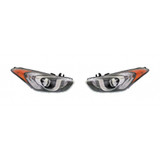 For Hyundai Elantra GT Headlight Assembly 2013 14 15 16 2017 | Halogen | CAPA (CLX-M0-USA-REPH100340Q-CL360A70-PARENT1)