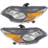 For Honda Civic Headlight Assembly 2014 2015 | Halogen | Coupe | CAPA (CLX-M0-USA-REPH100354Q-CL360A70-PARENT1)