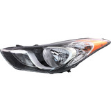 For Hyundai Elantra Headlight Assembly 2011 2012 2013 | Halogen | Sedan (CLX-M0-USA-REPH100184-CL360A70-PARENT1)