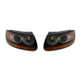 For Hyundai Santa Fe Headlight Assembly 2010 2011 2012 | Halogen | Amber Reflector (CLX-M0-USA-REPH100194-CL360A70-PARENT1)