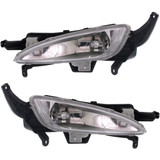 For Kia Optima Fog Light Assembly 2011 2012 2013 | Triangle | Excludes Hybrid Model (CLX-M0-USA-REPK107510-CL360A70-PARENT1)