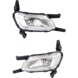 For Kia Optima Fog Light Assembly 2014 2015 | Halogen | Excludes Hybrid Model (CLX-M0-USA-REPK107546-CL360A70-PARENT1)