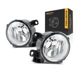 For Honda Accord / Civic Fog Light Assembly 2013 2014 2015 | Round | Halogen | Coupe/Sedan | 2.4L Engine | CAPA Certified (CLX-M0-USA-REPH107578Q-CL360A70-PARENT1)