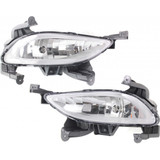 For Hyundai Sonata Fog Light Assembly 2014 | Excludes Hybrid Model (CLX-M0-USA-REPHD107502-CL360A70-PARENT1)
