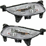 For Hyundai Sonata Fog light Assembly 2011 2012 2013 | Excludes Hybrid Model | CAPA (CLX-M0-USA-REPH107544Q-CL360A70-PARENT1)
