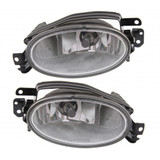 For Honda Civic Fog Light Assembly 2013 2014 2015 | Round | Sedan | Excludes Hybrid Model | CAPA Certified (CLX-M0-USA-REPH107574Q-CL360A70-PARENT1)