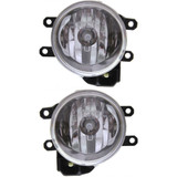 For Toyota RAV4 Fog Light Assembly 2016 2017 2018 | Halogen | Round | CAPA (CLX-M0-USA-REPT107576Q-CL360A74-PARENT1)