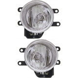 For Toyota RAV4 Fog Light Assembly 2016 2017 2018 | Halogen | Round (CLX-M0-USA-REPT107576-CL360A74-PARENT1)