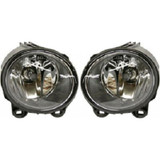 For BMW 535i GT Fog Light Assembly 2010 11 12 13 14 15 16 2017 | w/ M Package | Convertible / Coupe / Hatchback | Round | Clear Lens (CLX-M0-USA-RBB107502-CL360A73-PARENT1)