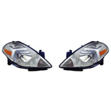 CarLights360: For 2007-2012 Nissan Versa Hatchback Headlight Assembly w/ Bulbs DOT Certified (CLX-M1-314-1165L-AF-CL360A1-PARENT1)