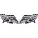 For 2013-2016 Nissan Pathfinder Headlight CAPA Certified Bulbs Included ;Halogen; Black Bezel; Chrome Trim (CLX-M1-314-1190L-AS2-PARENT1)