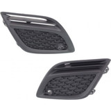 For Volvo XC60 Fog Light Cover 2011 2012 2013 | Grille Bezel | Opening Cover | w/Sensor Hole | Textured Black (CLX-M0-USA-REPV015522-CL360A70-PARENT1)