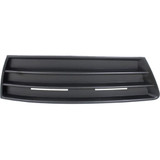 For Volkswagen Passat CC Fog Light Cover 2009 2010 | Grille Bezel | Bumper Cover | Outer | Black | w/o Fog Light Hole | Textured Black (CLX-M0-USA-REPV015508-CL360A71-PARENT1)