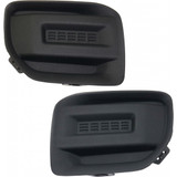 For GMC Canyon Fog Light Cover 2015 16 17 18 2019 | Grille Bezel | Bumper Cover | Textured Black | Excludes Denali Model | Textured Black (CLX-M0-USA-RG10860010-CL360A70-PARENT1)