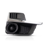 For Subaru Impreza Fog Light Cover 2015 2016 | Grille Bezel | w/ Chrome Molding | Sedan / Wagon | Textured Black (CLX-M0-USA-REPS108618-CL360A70-PARENT1)