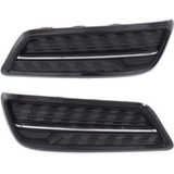 For Acura MDX Fog Light Cover 2014 2015 2016 | Painted Black & Chrome (CLX-M0-USA-REPA108618-CL360A70-PARENT1)