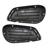 For Mercedes-Benz E300 Fog Light Cover 2015 | Grille Bezel | w/ AMG Package | w/o Sport Package | Sedan / Wagon | Textured Black (CLX-M0-USA-REPM108654-CL360A72-PARENT1)
