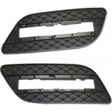 For Mercedes-Benz ML350 Fog Light Cover 2012 13 14 2015 | Grille Bezel | Bumper Cover | Outer | Textured Black (CLX-M0-USA-REPM112704-CL360A70-PARENT1)