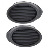 For Ford Focus Fog Light Cover 2012 2013 2014 | Grille Bezel | Sedan | S/SE Model | Textured Dark Gray (CLX-M0-USA-REPF108602-CL360A70-PARENT1)