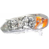 For Toyota Corolla Headlight Assembly 2005 06 07 2008 Halogen | CE / LE Model | Chrome Interior (CLX-M0-USA-T100128-CL360A70-PARENT1)