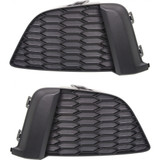 For Honda Fit Fog Light Cover 2015 2016 2017 | Textured Black | Fog Light Cover (CLX-M0-USA-REPH108632-CL360A70-PARENT1)