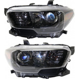 For Toyota Tacoma Headlight 2017 2018 2019 w/ LED Daytime Running Light | w/ LED Fog Lights (CLX-M0-USA-RT10010012-CL360A70-PARENT1)