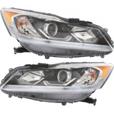 For Honda Accord Headlight Assembly 2017 | Halogen | Hybrid Model | CAPA (CLX-M0-USA-RH10010024Q-CL360A70-PARENT1)