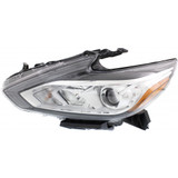 For Nissan Altima Headlight 2016 2017 2018 Halogen | Chrome Interior | w/o LED Daytime Running Light | CAPA (CLX-M0-USA-REPT100336Q-CL360A70-PARENT1)