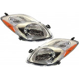 For Toyota Yaris Headlight 2009 2010 2011 Hatchback | w/o Bulbs (CLX-M0-USA-REPT100152-CL360A70-PARENT1)