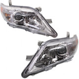 For Toyota Camry Headlight 2010 2011 Halogen | Chrome Interior | LE / XLE Model | CAPA (CLX-M0-USA-REPT100146Q-CL360A70-PARENT1)