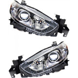 For Mazda 6 Headlight Assembly 2014 15 16 2017 | Halogen | CAPA (CLX-M0-USA-REPMZ100112Q-CL360A70-PARENT1)