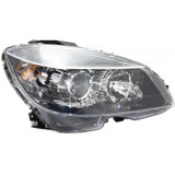 For Mercedes-Benz C300 / C350 Headlight Assembly 2008 09 10 2011 | Halogen | Black Interior (CLX-M0-USA-REPBZ100114-CL360A70-PARENT1)