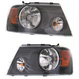 For Ford F-150 Headlight Assembly 2007 2008 CAPA | Halogen | w/o Chrome Trim | Medium Gray (CLX-M0-USA-REPF100130Q-CL360A70-PARENT1)