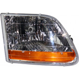 For Ford F-150 Headlight Assembly 2001 2002 2003 | Halogen | Harley-Davidson Edition Model CAPA (CLX-M0-USA-REPF100158Q-CL360A70-PARENT1)